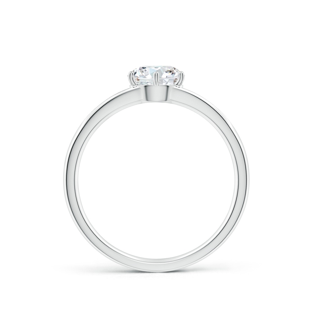 6mm GVS2 Round Diamond Engagement Ring with Accents in S999 Silver - side 199