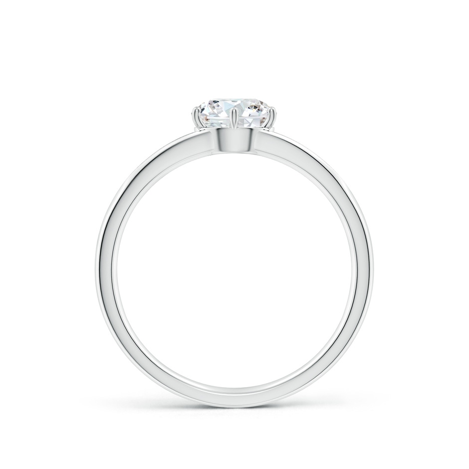 6mm GVS2 Round Diamond Engagement Ring with Accents in White Gold side 199