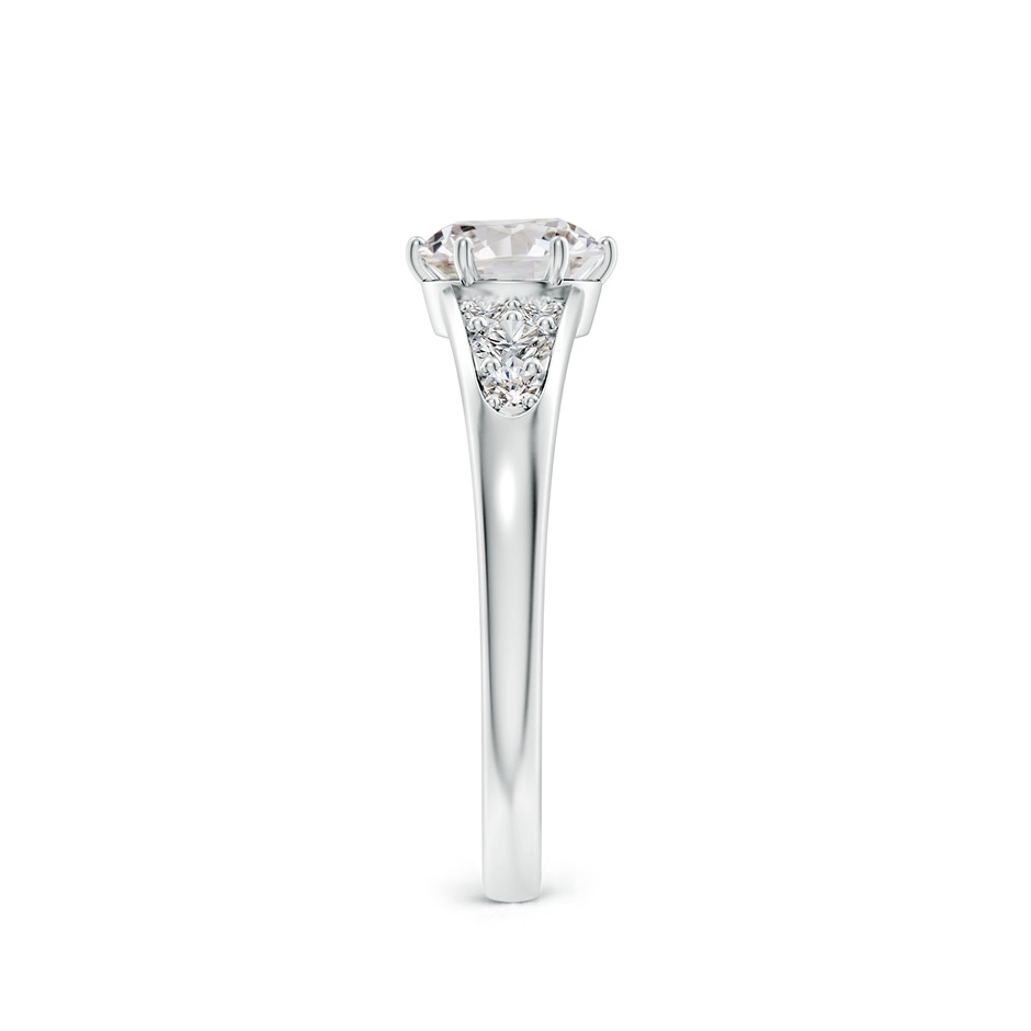 6mm IJI1I2 Round Diamond Engagement Ring with Accents in P950 Platinum side 299