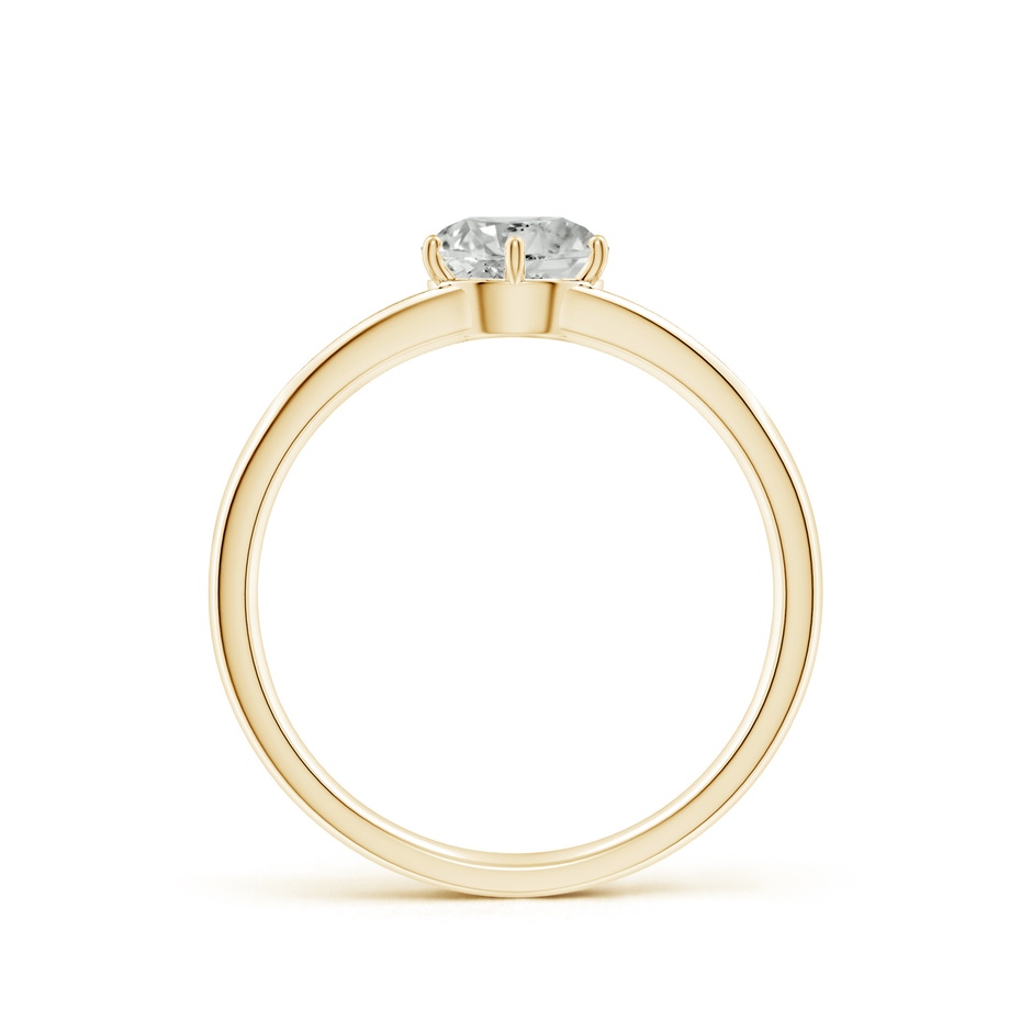 6mm KI3 Round Diamond Engagement Ring with Accents in Yellow Gold side 199