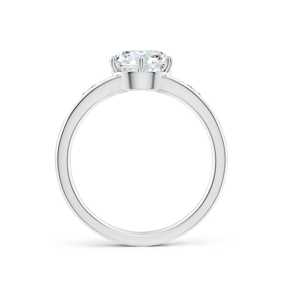 7.4mm GVS2 Round Diamond Engagement Ring with Accents in P950 Platinum side 199