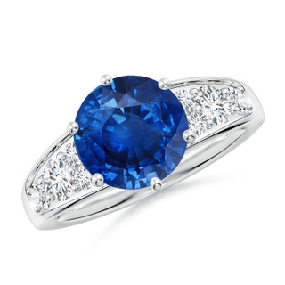 Round AAA Blue Sapphire