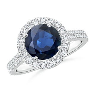 Round AA Blue Sapphire