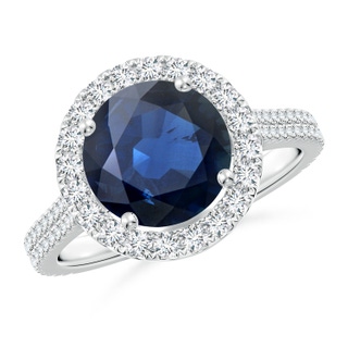 Round AA Blue Sapphire