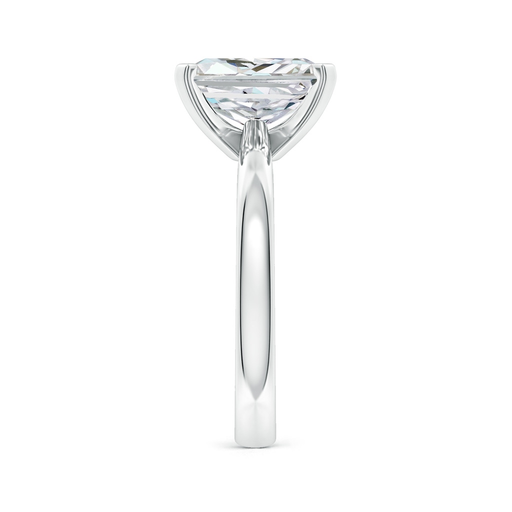 9.5x7.5mm HSI2 Radiant-Cut Diamond Reverse Tapered Shank Solitaire Engagement Ring in White Gold Side 299