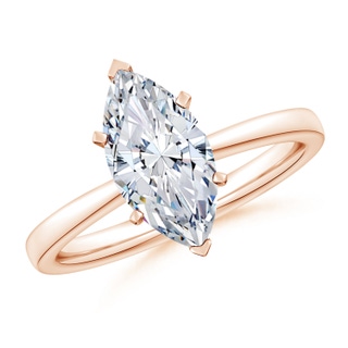 13x6.5mm HSI2 Marquise Diamond Reverse Tapered Shank Solitaire Engagement Ring in Rose Gold