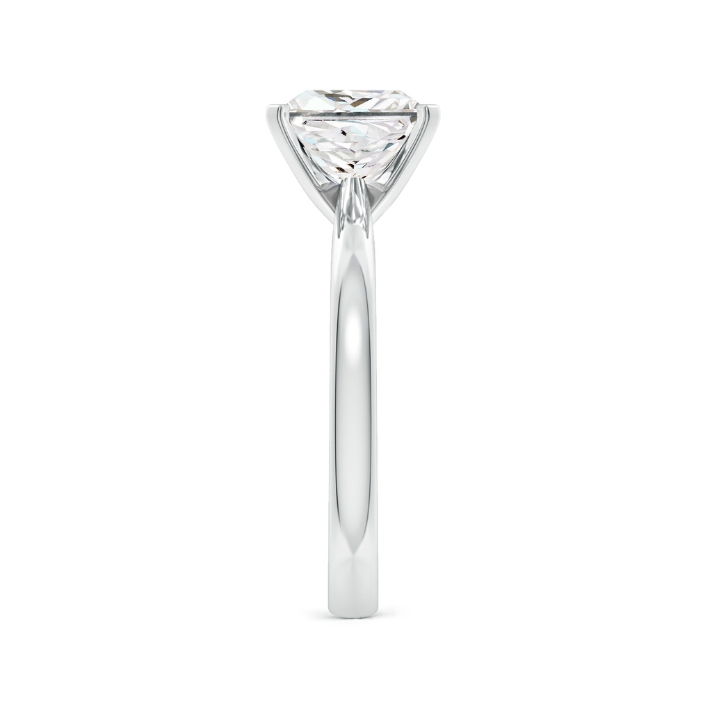 7.4mm GVS2 Princess-Cut Diamond Reverse Tapered Shank Solitaire Engagement Ring in P950 Platinum Side 299