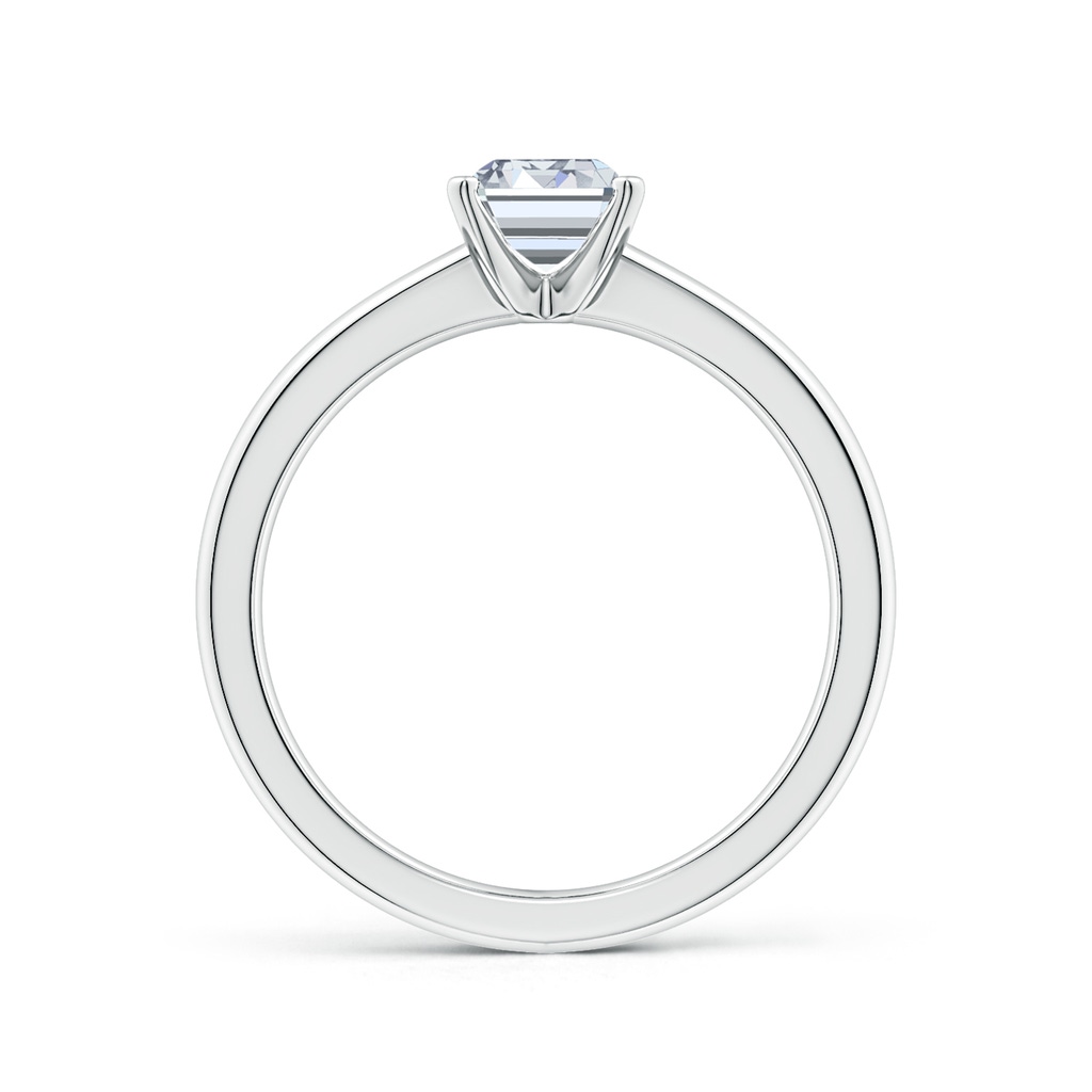 7x5mm HSI2 Solitaire Emerald-Cut Diamond Tapered Shank Engagement Ring in White Gold Side 199