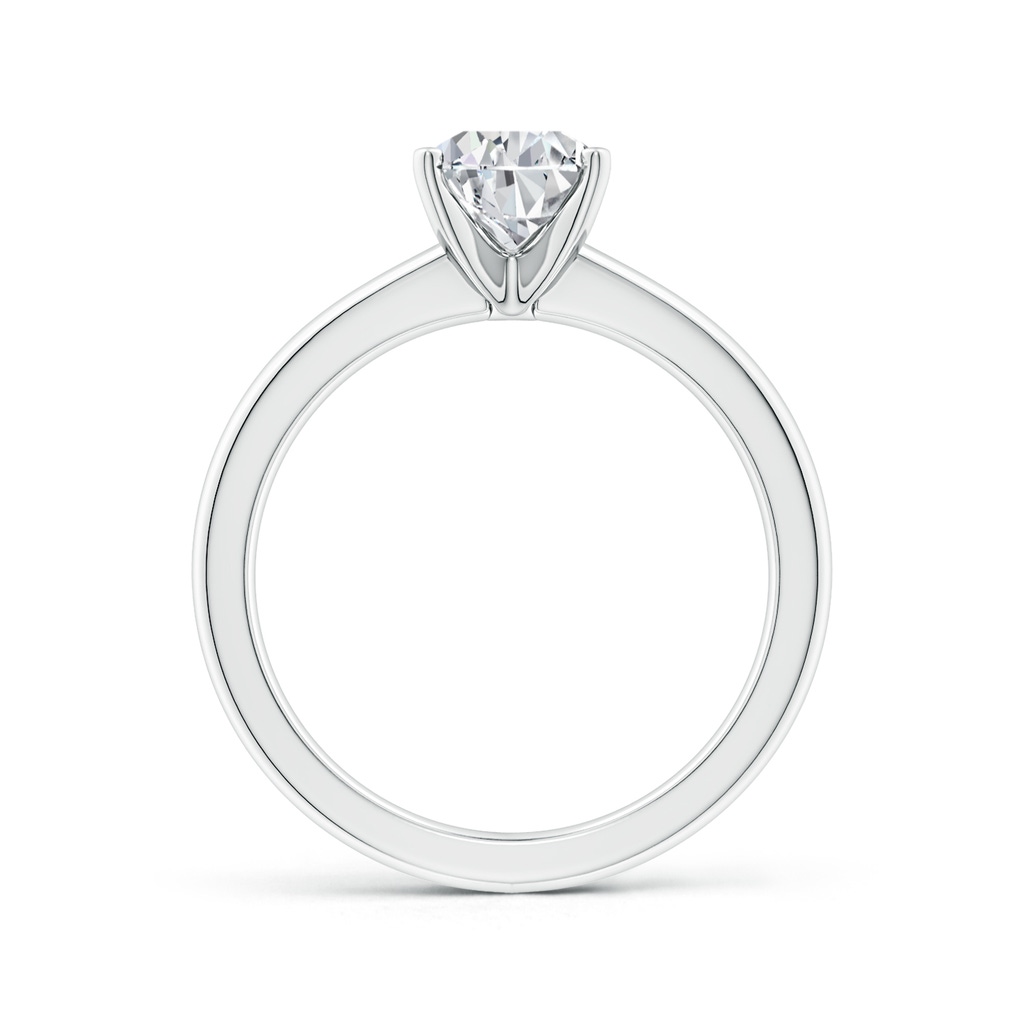 8.5x6.5mm HSI2 Solitaire Pear Diamond Tapered Shank Engagement Ring in White Gold Side 199