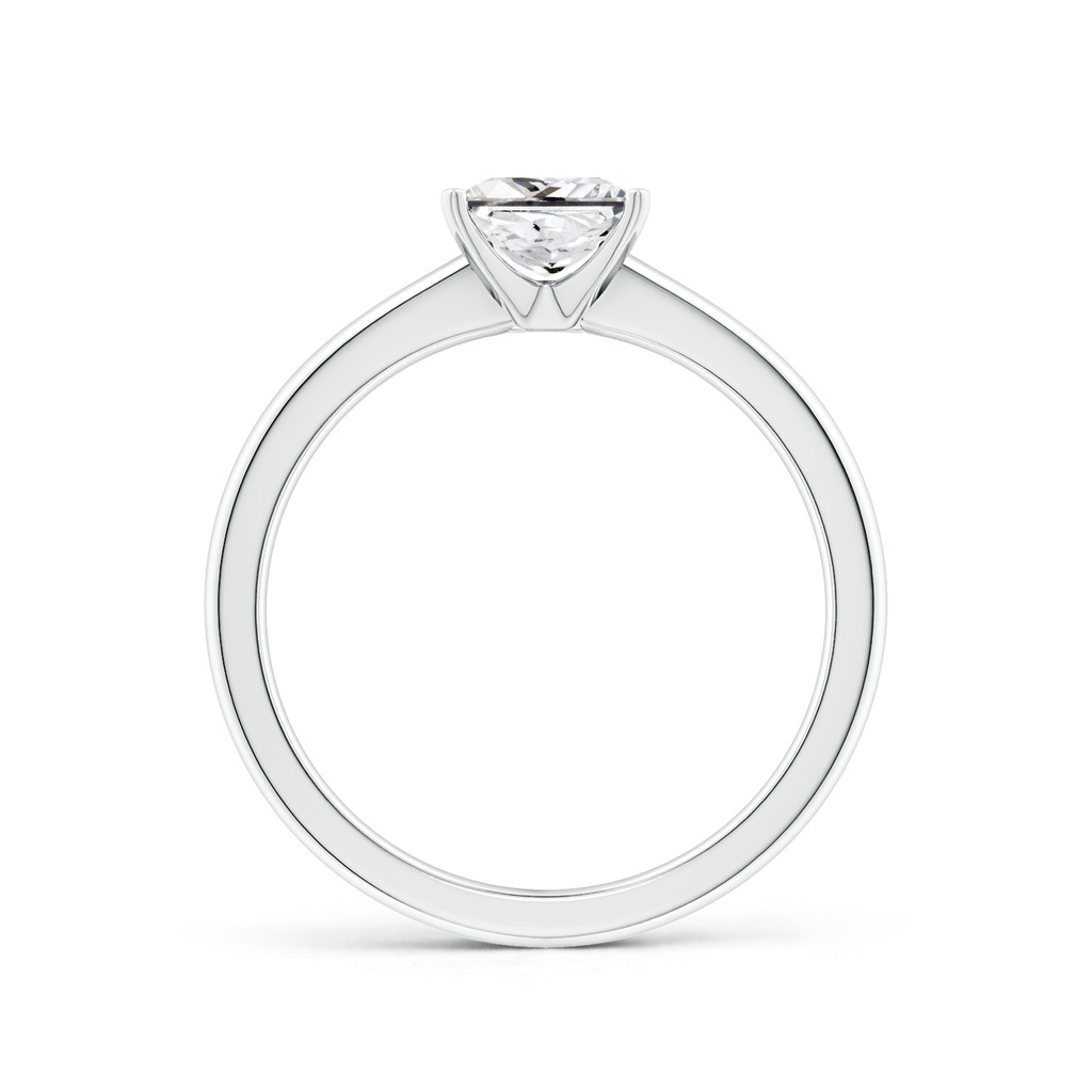 5.5mm HSI2 Solitaire Princess-Cut Diamond Tapered Shank Engagement Ring in White Gold Side 199