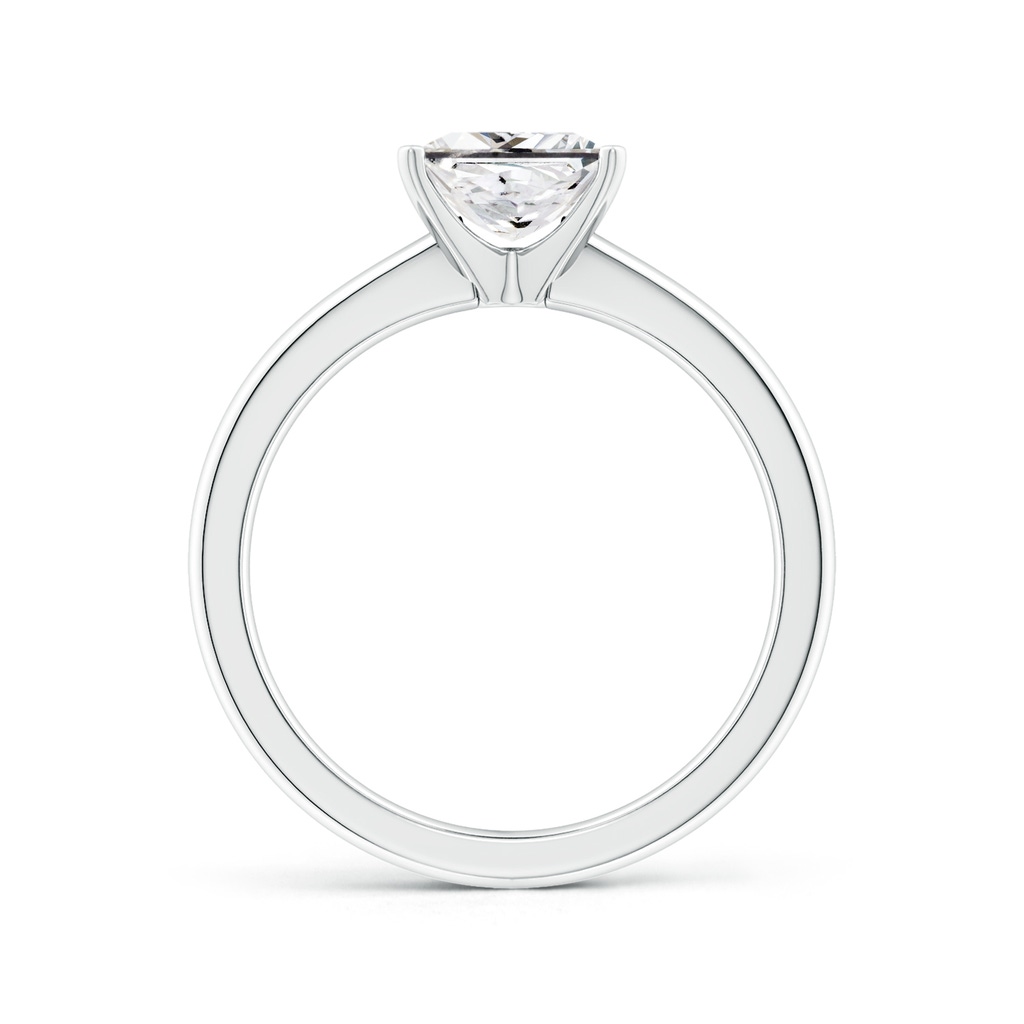 6.5mm HSI2 Solitaire Princess-Cut Diamond Tapered Shank Engagement Ring in White Gold Side 199