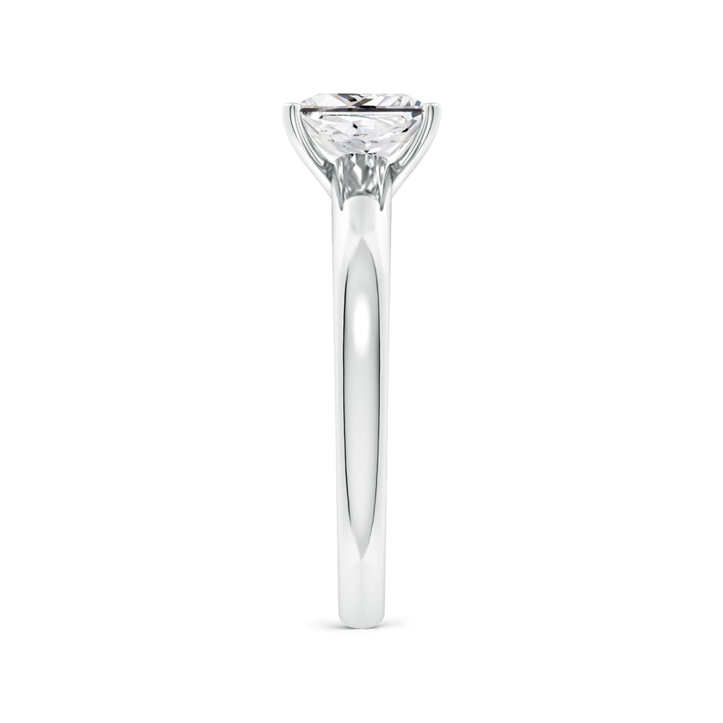 6.5mm HSI2 Solitaire Princess-Cut Diamond Tapered Shank Engagement Ring in White Gold Side 299