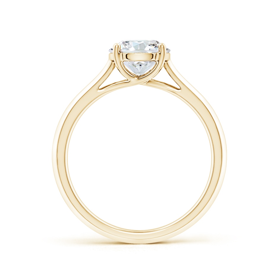 7.4mm GVS2 Round Diamond Knife-Edge Shank Trellis Engagement Ring in Yellow Gold side 199