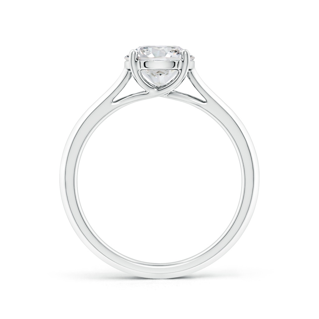 7.4mm HSI2 Round Diamond Knife-Edge Shank Trellis Engagement Ring in White Gold - side 199