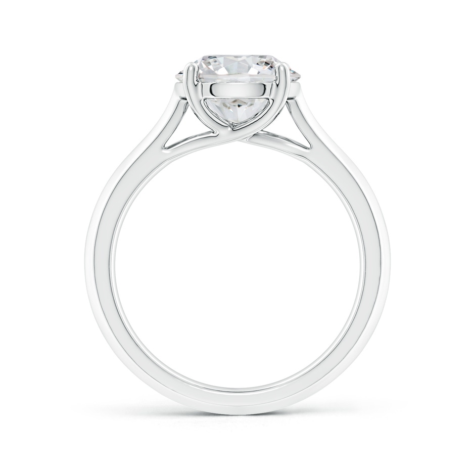 8.9mm HSI2 Round Diamond Knife-Edge Shank Trellis Engagement Ring in P950 Platinum side 199
