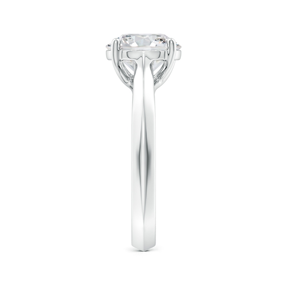 8.9mm HSI2 Round Diamond Knife-Edge Shank Trellis Engagement Ring in P950 Platinum side 299