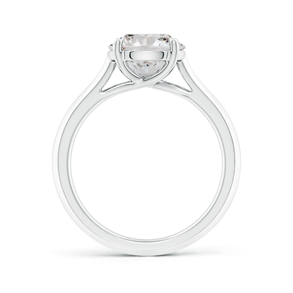 8.9mm IJI1I2 Round Diamond Knife-Edge Shank Trellis Engagement Ring in White Gold side 199