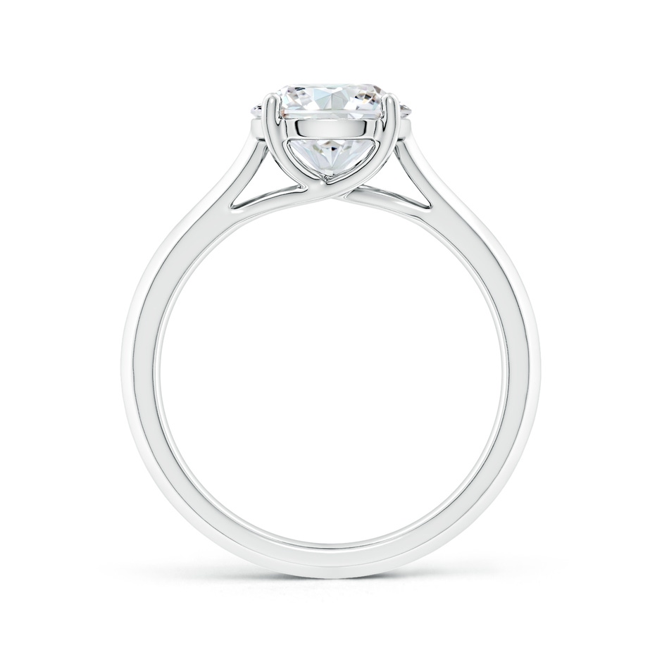 8mm GVS2 Round Diamond Knife-Edge Shank Trellis Engagement Ring in P950 Platinum side 199