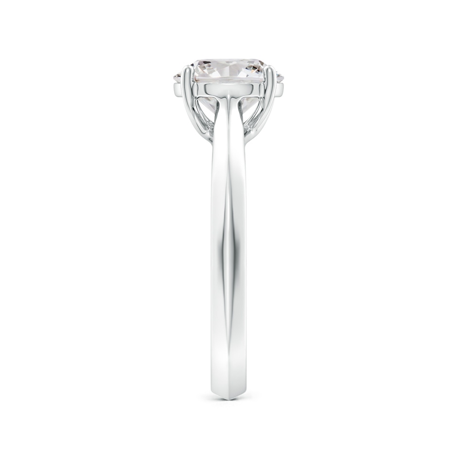 8mm IJI1I2 Round Diamond Knife-Edge Shank Trellis Engagement Ring in P950 Platinum side 299