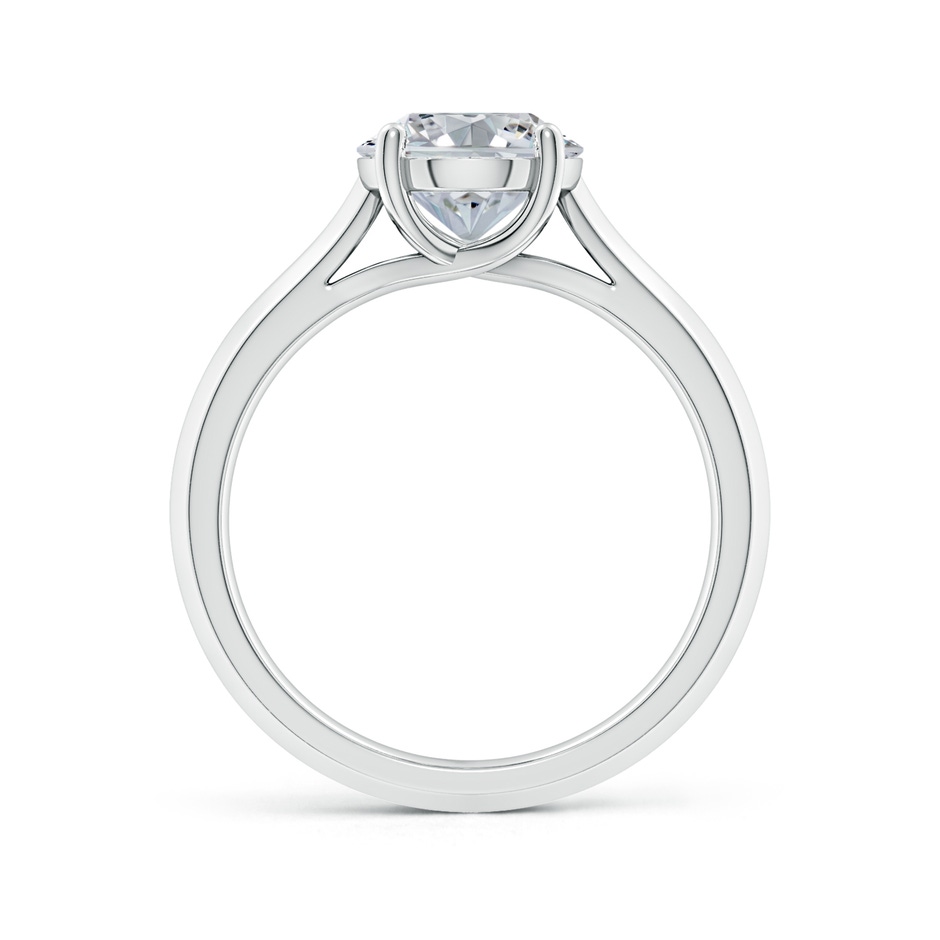 10x8mm HSI2 Oval Diamond Knife-Edge Shank Trellis Engagement Ring in P950 Platinum side 199