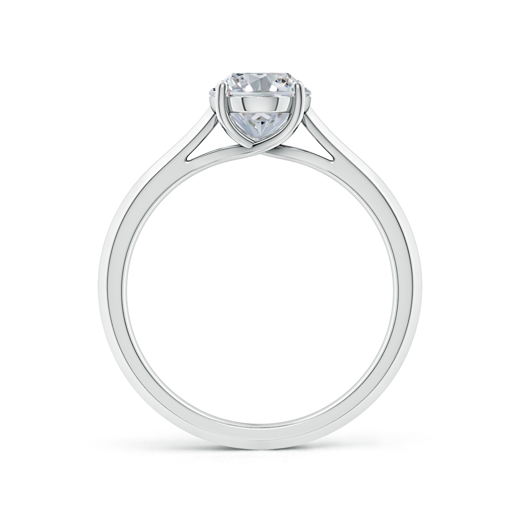 8.5x6.5mm HSI2 Oval Diamond Knife-Edge Shank Trellis Engagement Ring in White Gold - side 199