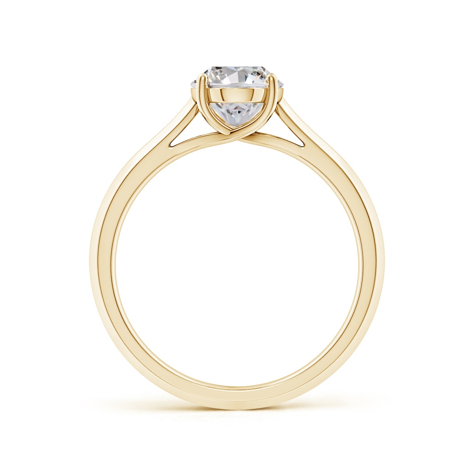 8.5x6.5mm IJI1I2 Oval Diamond Knife-Edge Shank Trellis Engagement Ring in Yellow Gold side 199