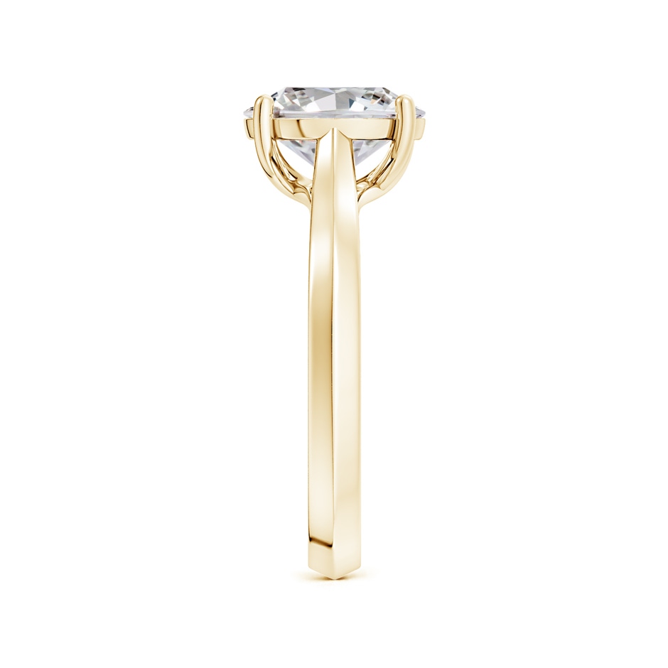 9x7mm IJI1I2 Oval Diamond Knife-Edge Shank Trellis Engagement Ring in Yellow Gold side 299
