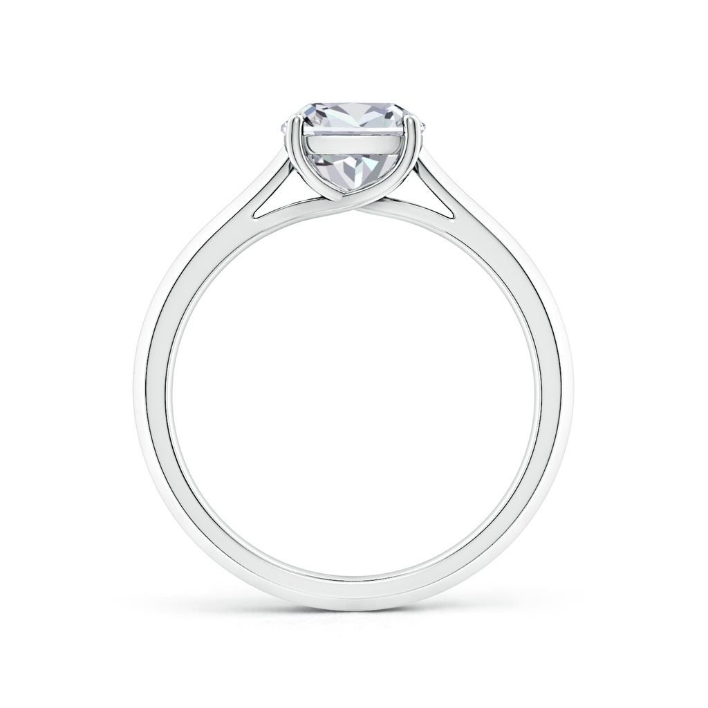 6.5mm HSI2 Cushion Diamond Knife-Edge Shank Trellis Engagement Ring in White Gold - side 199