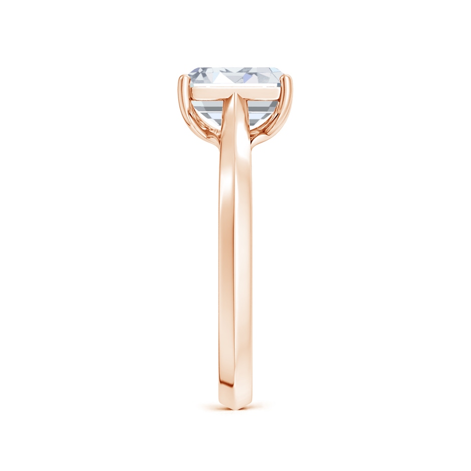 7.5x5.5mm GVS2 Emerald-Cut Diamond Knife-Edge Shank Trellis Engagement Ring in Rose Gold side 299