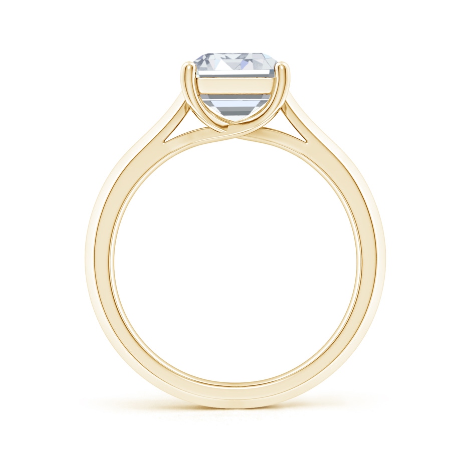9x7mm GVS2 Emerald-Cut Diamond Knife-Edge Shank Trellis Engagement Ring in Yellow Gold side 199