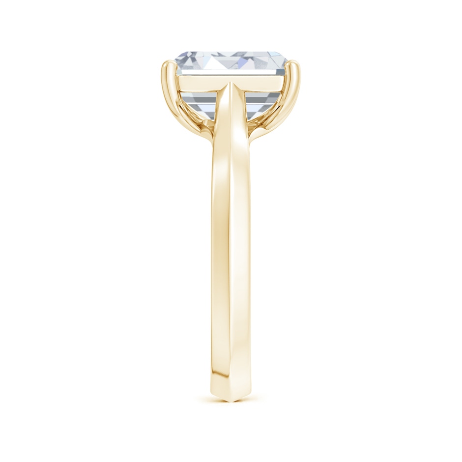9x7mm GVS2 Emerald-Cut Diamond Knife-Edge Shank Trellis Engagement Ring in Yellow Gold side 299