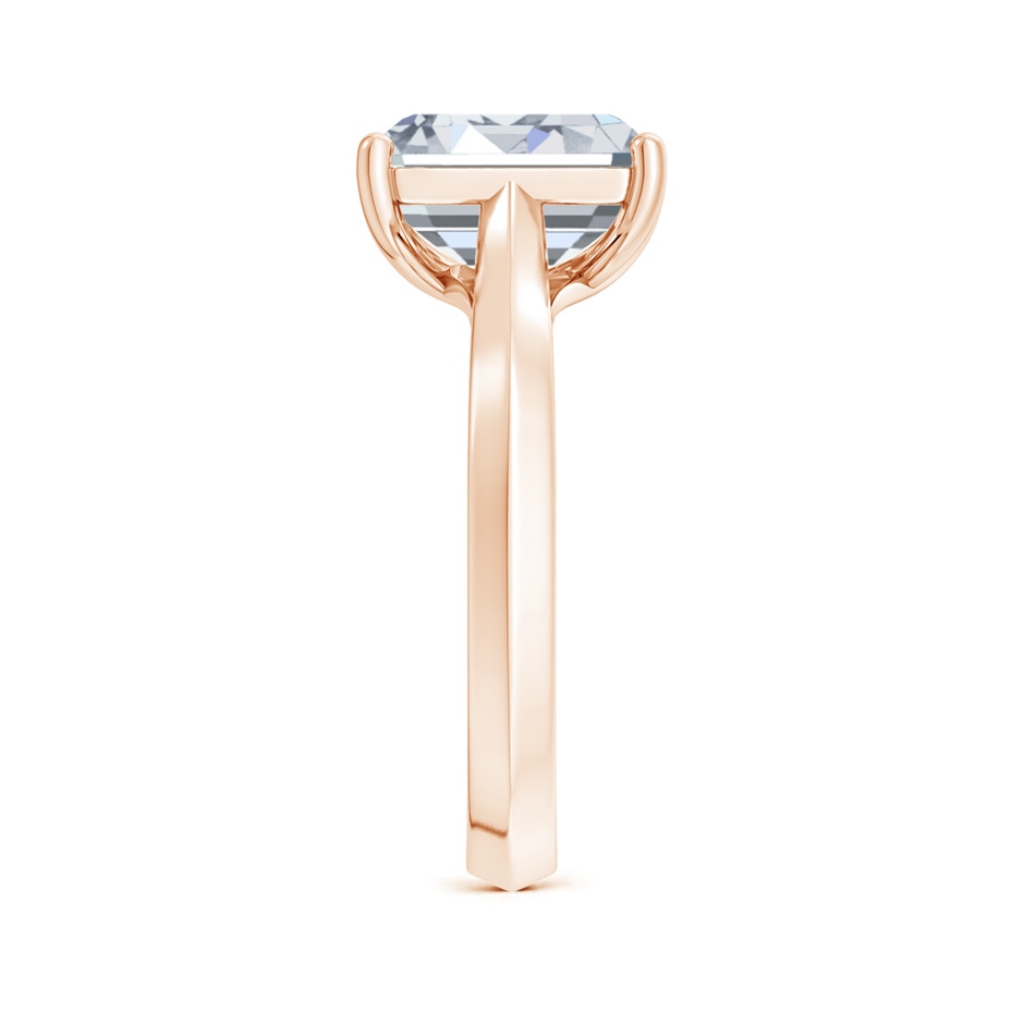 9x7mm HSI2 Emerald-Cut Diamond Knife-Edge Shank Trellis Engagement Ring in Rose Gold side 299