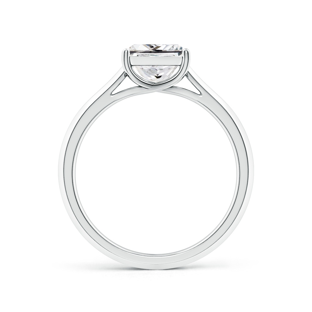 6.5mm HSI2 Princess-Cut Diamond Knife-Edge Shank Trellis Engagement Ring in White Gold - side 199