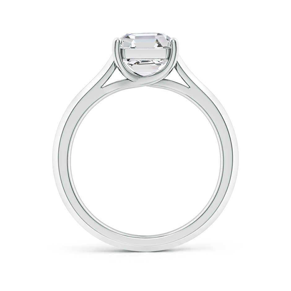 7.5mm HSI2 Square Emerald-Cut Diamond Knife-Edge Shank Trellis Engagement Ring in P950 Platinum side 199