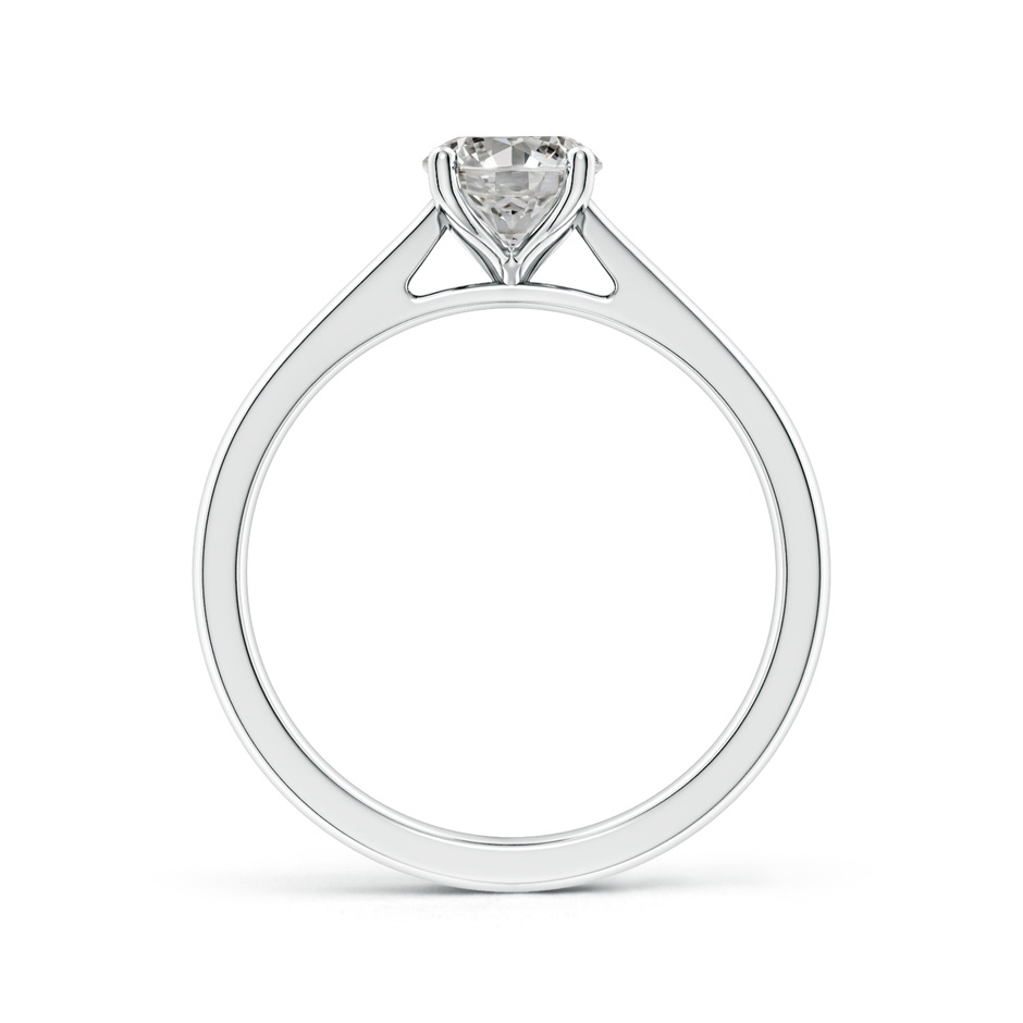 7.7x5.7mm KI3 Oval Diamond Reverse Tapered Shank Cathedral Engagement Ring in White Gold side 199