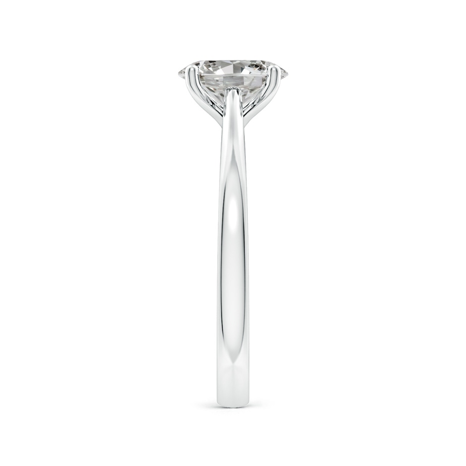 7.7x5.7mm KI3 Oval Diamond Reverse Tapered Shank Cathedral Engagement Ring in White Gold side 299