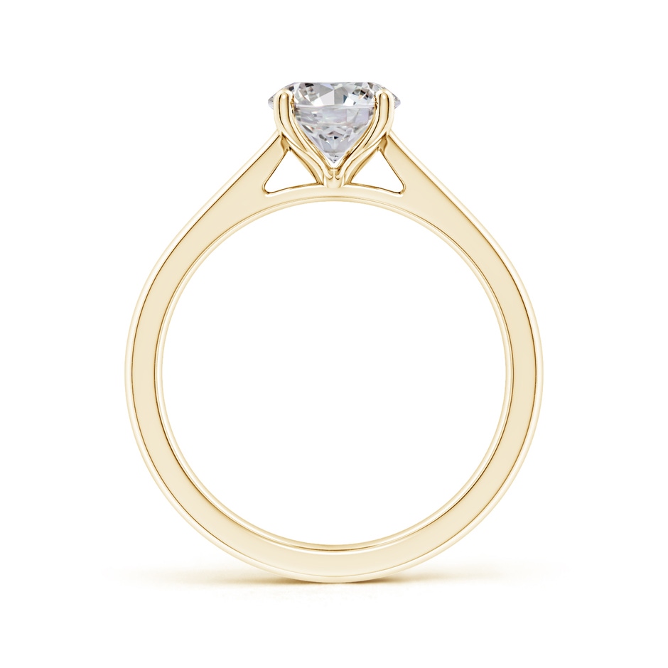 8.5x6.5mm IJI1I2 Oval Diamond Reverse Tapered Shank Cathedral Engagement Ring in Yellow Gold side 199