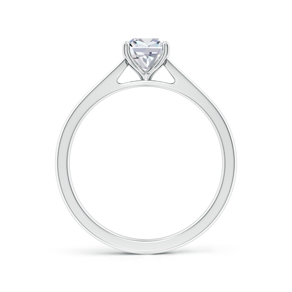5.25mm GVS2 Cushion Diamond Reverse Tapered Shank Cathedral Engagement Ring in P950 Platinum - side 199