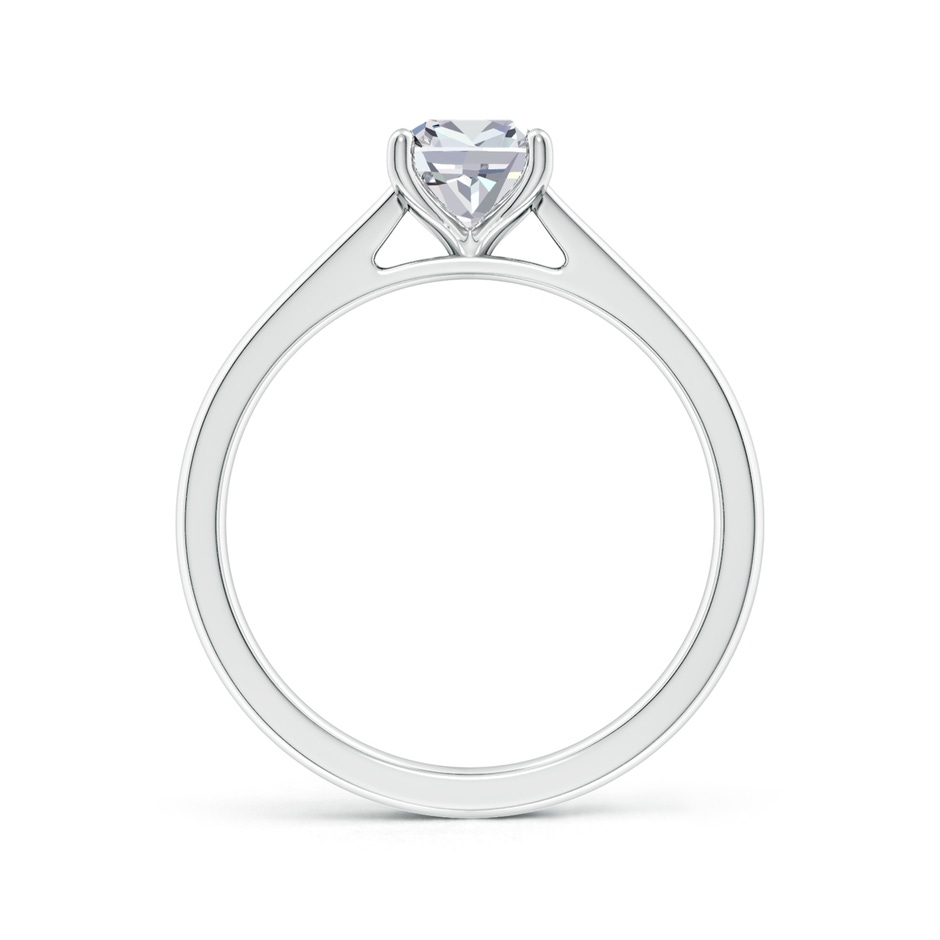5.5mm HSI2 Cushion Diamond Reverse Tapered Shank Cathedral Engagement Ring in White Gold side 199