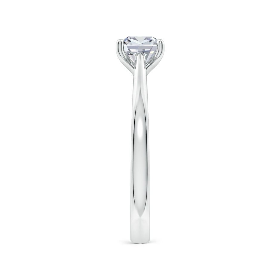 5.5mm HSI2 Cushion Diamond Reverse Tapered Shank Cathedral Engagement Ring in White Gold side 299