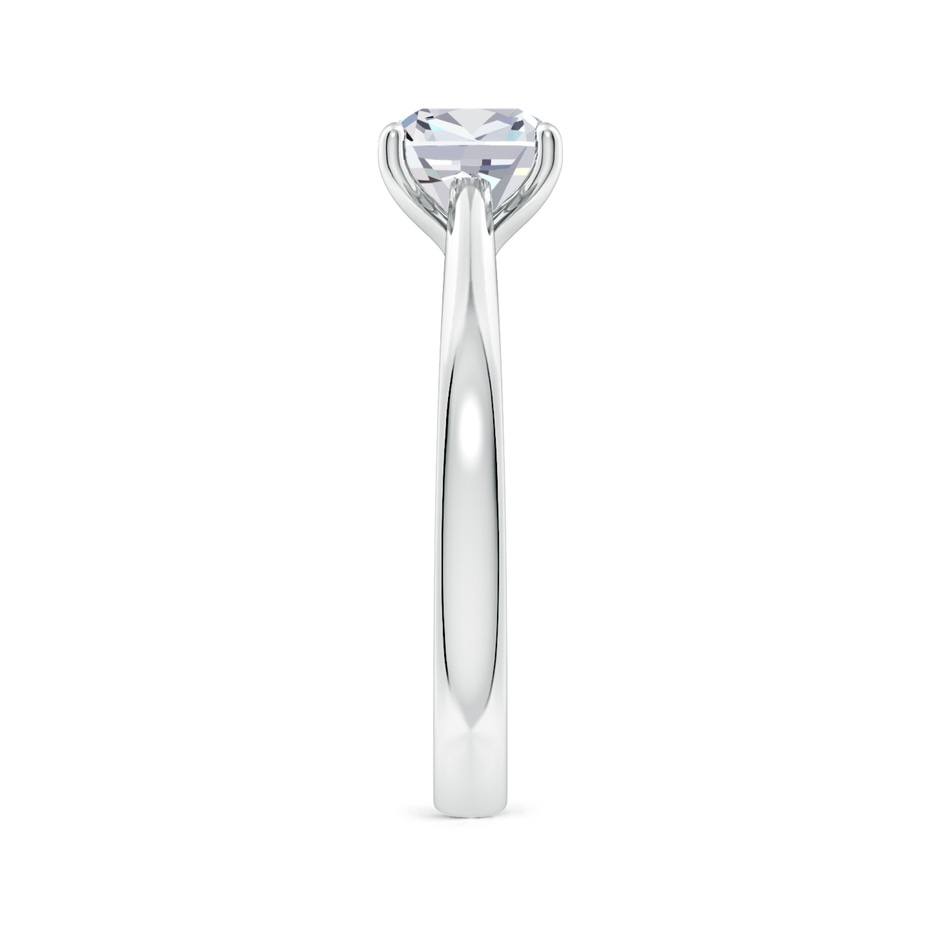 6.5mm GVS2 Cushion Diamond Reverse Tapered Shank Cathedral Engagement Ring in White Gold side 299