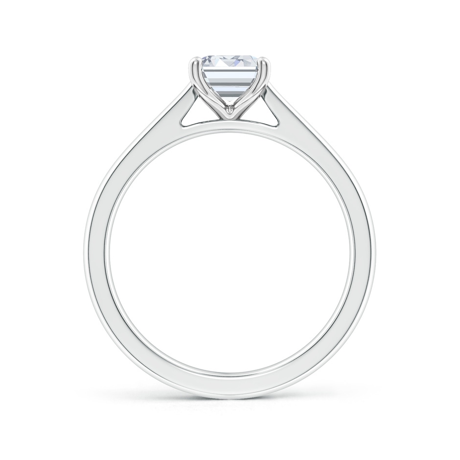 7.5x5.5mm GVS2 Emerald-Cut Diamond Reverse Tapered Shank Cathedral Engagement Ring in P950 Platinum side 199