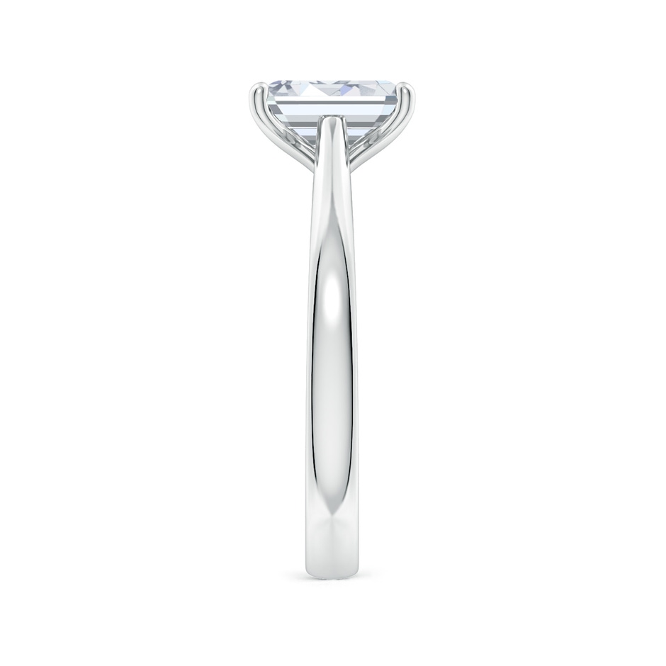 7.5x5.5mm GVS2 Emerald-Cut Diamond Reverse Tapered Shank Cathedral Engagement Ring in P950 Platinum side 299