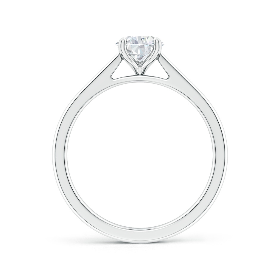 7.7x5.7mm GVS2 Pear Diamond Reverse Tapered Shank Cathedral Engagement Ring in P950 Platinum side 199