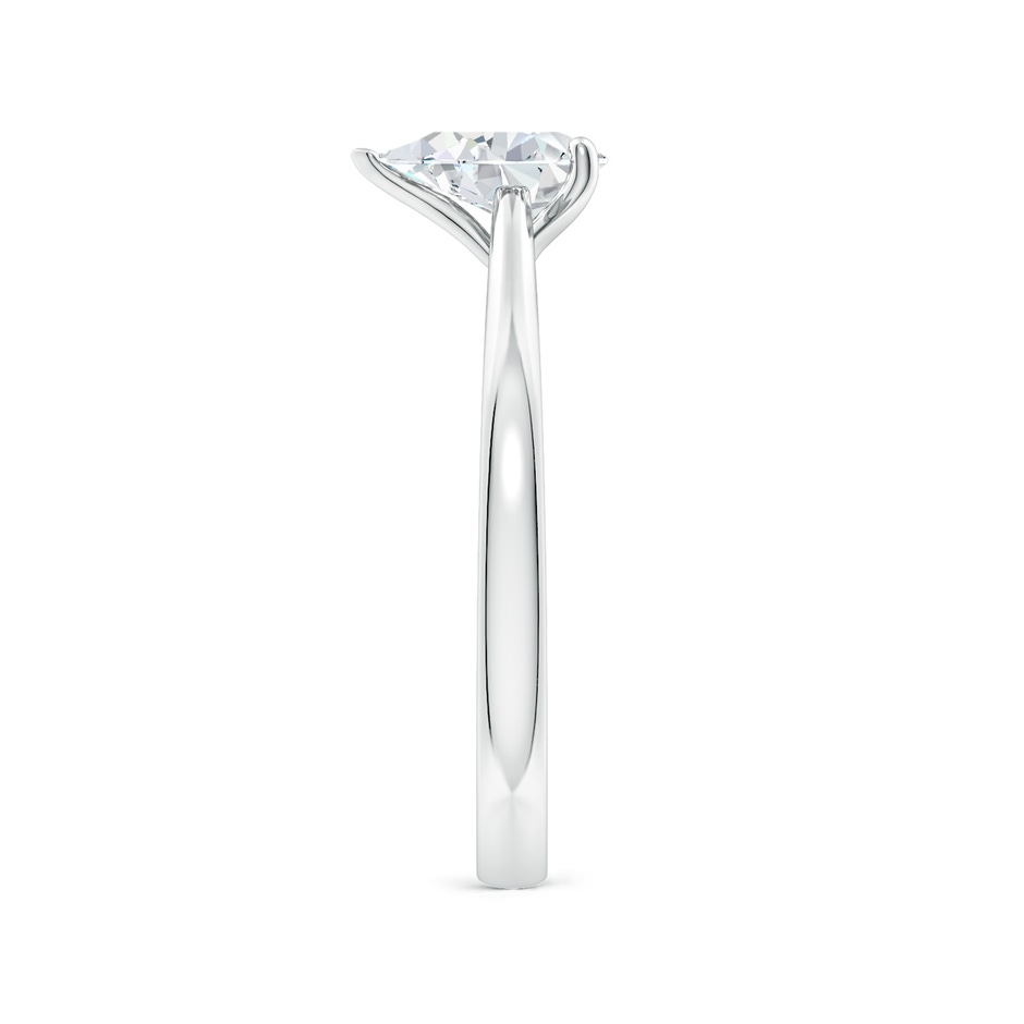 7.7x5.7mm GVS2 Pear Diamond Reverse Tapered Shank Cathedral Engagement Ring in P950 Platinum side 299