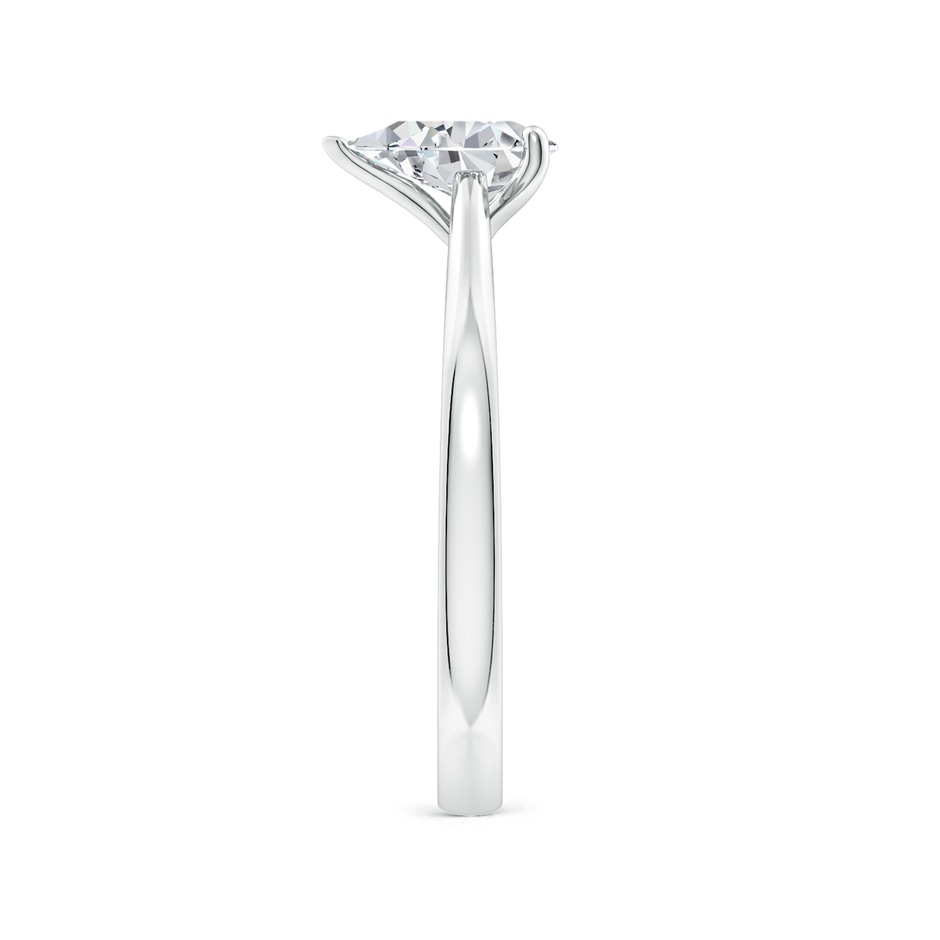 7.7x5.7mm HSI2 Pear Diamond Reverse Tapered Shank Cathedral Engagement Ring in White Gold side 299