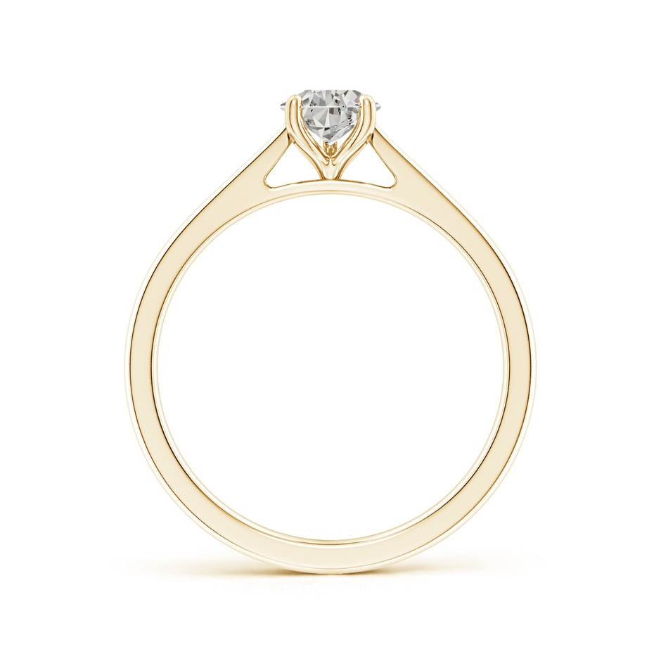 7x5mm KI3 Pear Diamond Reverse Tapered Shank Cathedral Engagement Ring in Yellow Gold side 199