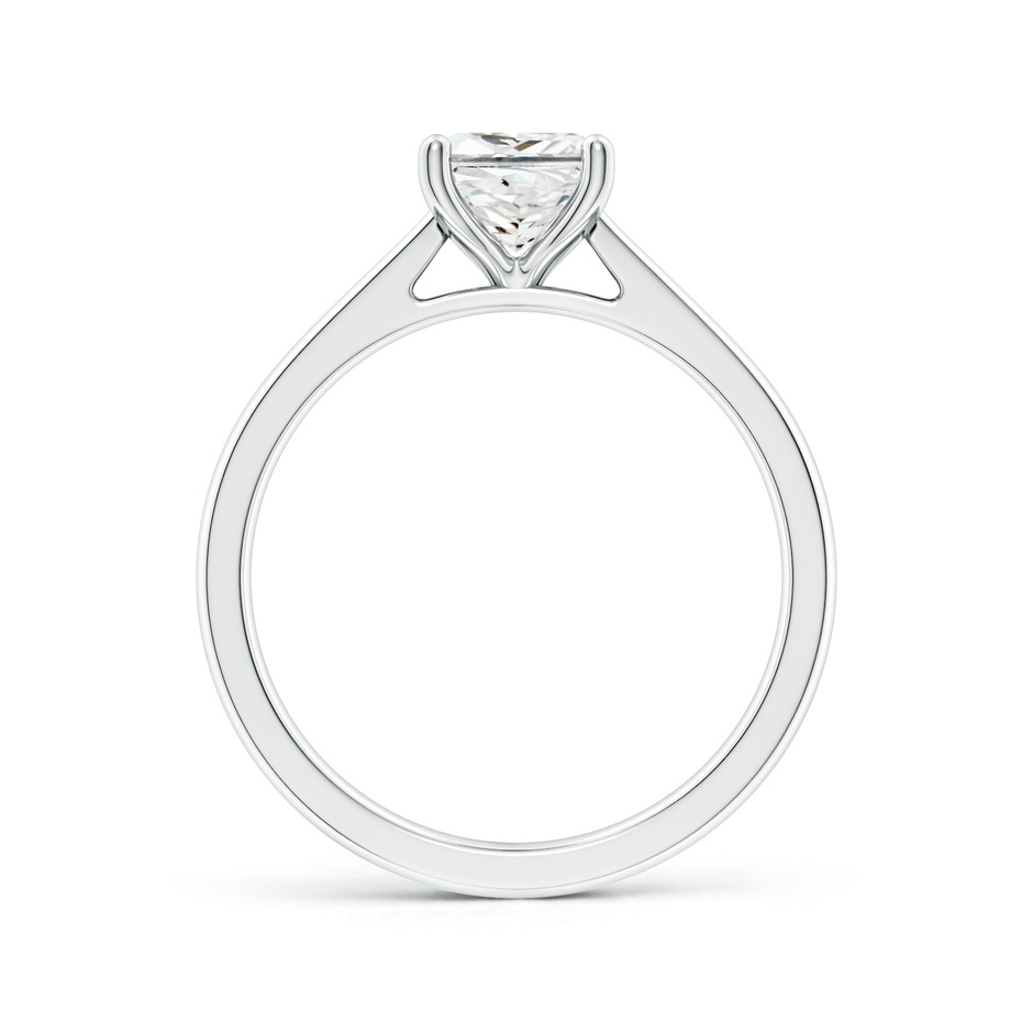 5.5mm GVS2 Princess-Cut Diamond Reverse Tapered Shank Cathedral Engagement Ring in P950 Platinum side 199