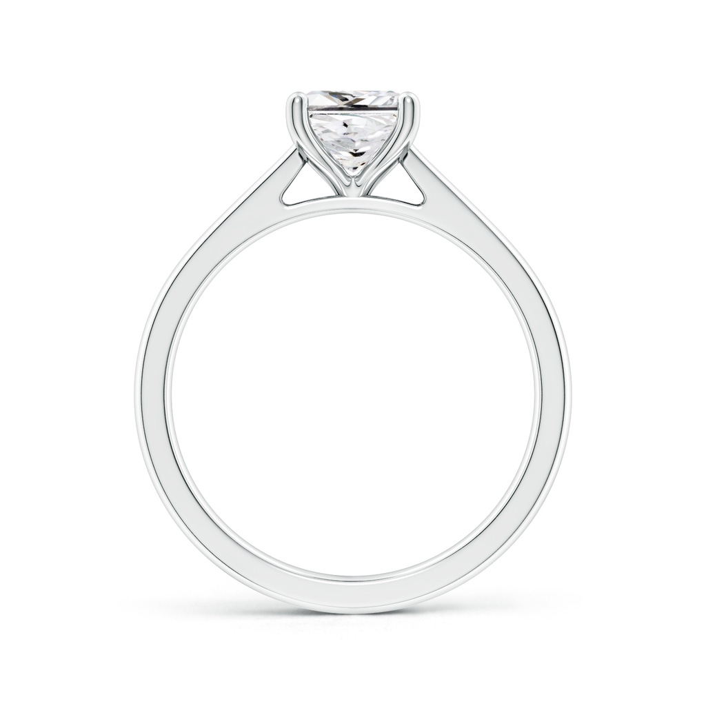 5.5mm HSI2 Princess-Cut Diamond Reverse Tapered Shank Cathedral Engagement Ring in White Gold - side 199
