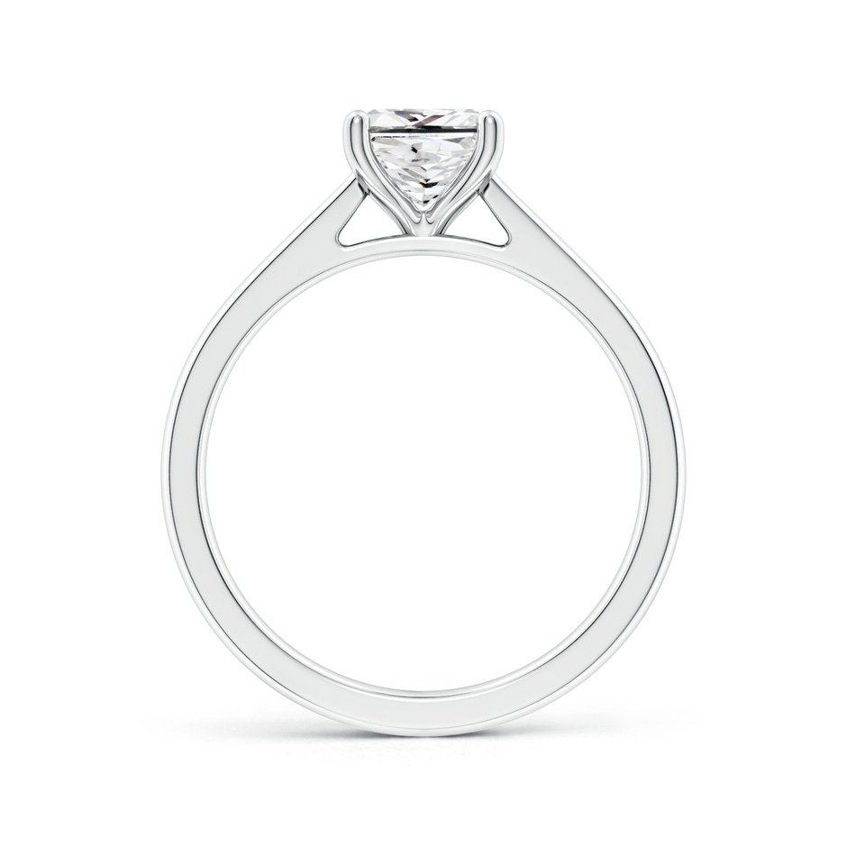 5.5mm IJI1I2 Princess-Cut Diamond Reverse Tapered Shank Cathedral Engagement Ring in White Gold side 199